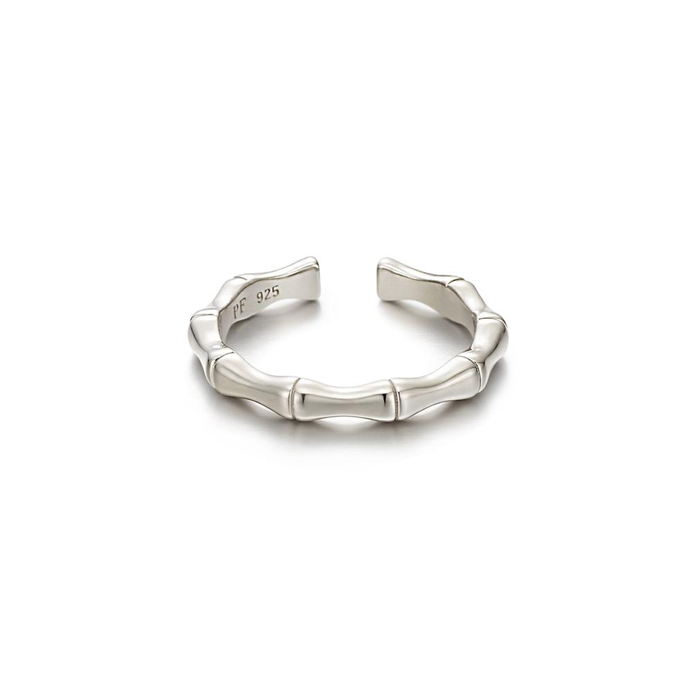 Paigeflynn [Silver 925] Falling Due Pattern Open Ring