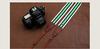 Camera Strap A10 Type CAM8116 Cam-in Basic/Universal B0901, White/Deep Blue/Green, Cotton,