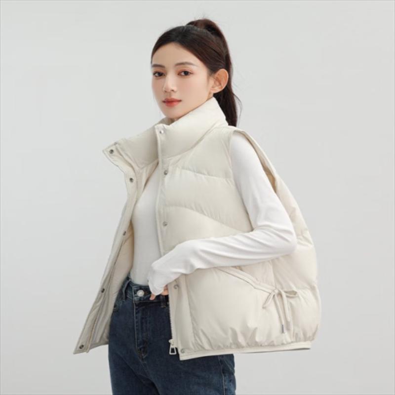 

YAYA Women s Short Stand-Collar Down Vest M