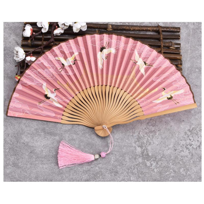 Chinese Style Ladies Portable Small Fan Gift Folding Fan Dance Hanfu Folding Fan