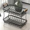 Metal Fruit Basket Bowl Detachable Vegetable Holder Organizer Vegetable Bread Basket  Countertop