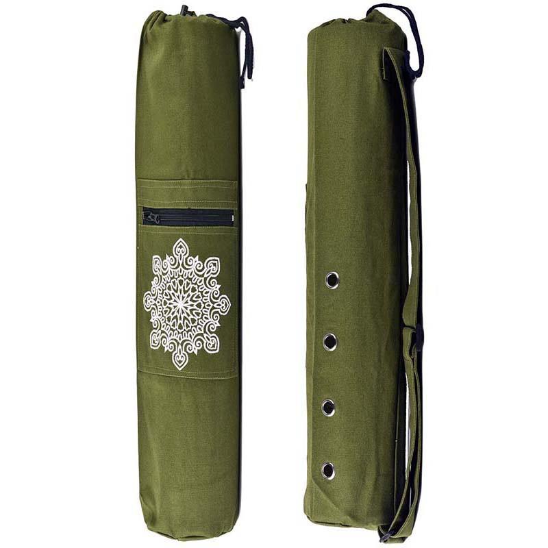 Wear-resistant Canvas Yoga Mat Backpack Breathable Sports Fitness Canvas Bag Yoga Accessories