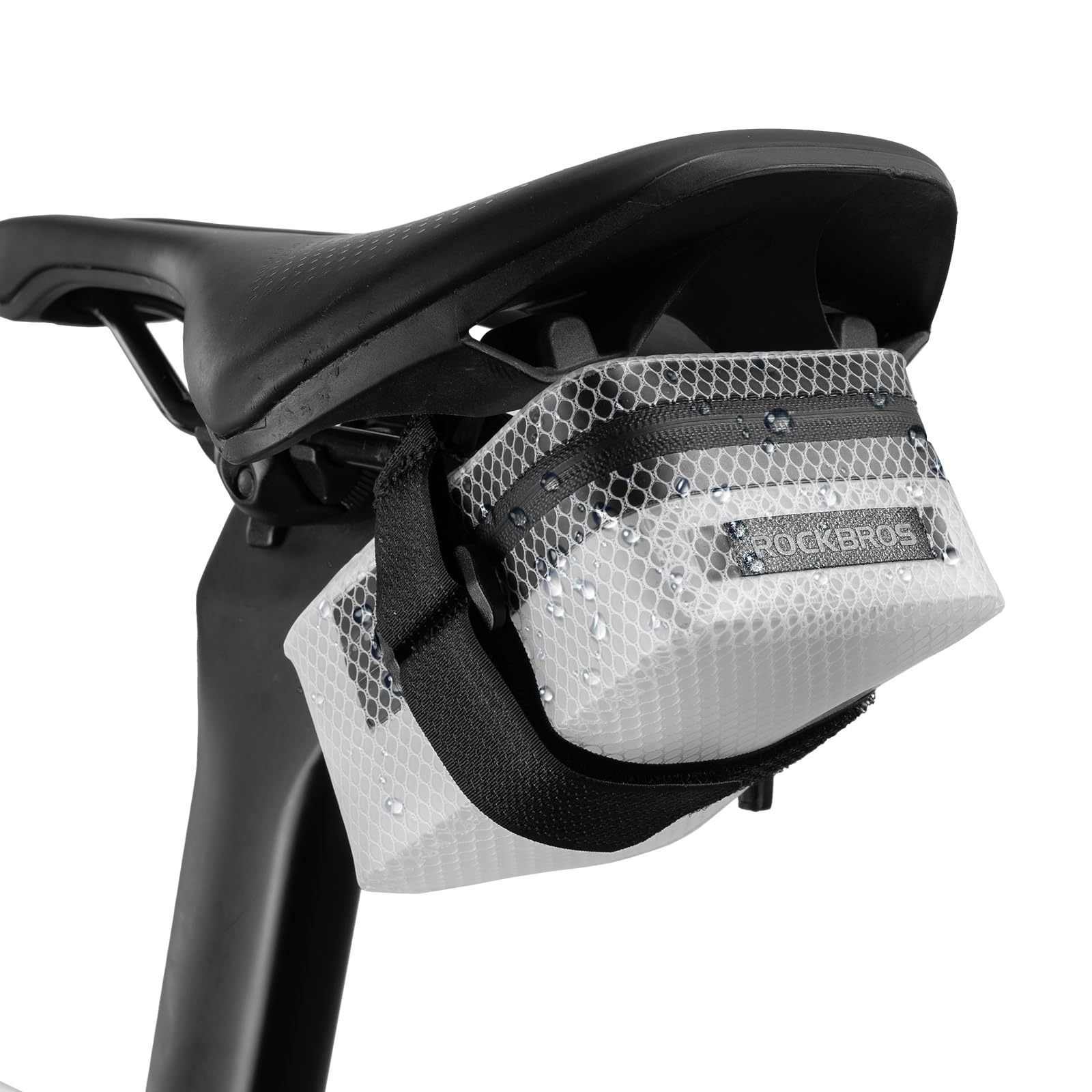 

ROCKBROS Bicycle Saddle Road Bike Tool Bicycle Bag with Reflective Easy Available in 5 Colors Bag, Bag, Waterproof, 0.4L, Ultralight, Bag, Material, белый