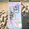 Cartoon Line Dog Maltese Outline Puppy Towel For Swim Yoga Gym Quick Drying Soft and skin-friendly Beach Towels All-Season