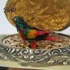 Timeless Vintage Style Decor Automatic Pop Up Bird Music Box with Mechanical Singing Bird, Gold Alloy Thoughtful Gift for Birthday Jewelry Featuring