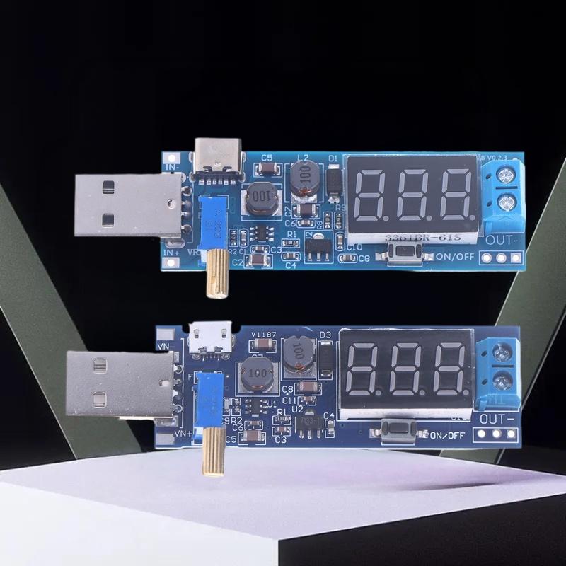 USB Boost Converter Module DC-DC Step UP / Down Power Supply Adjustable DC1.2V-24V