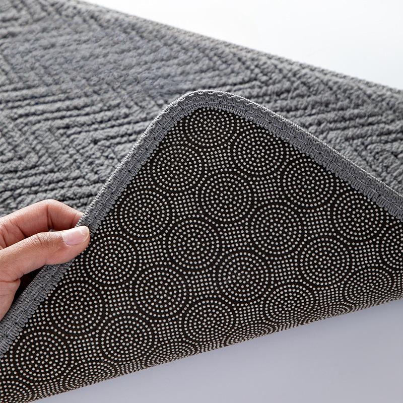 Super Absorbent Corduroy Bathroom Floor Mats Non-slip Bathroom Household Bathroom Mats Bedroom Door Mats Home Decoration
