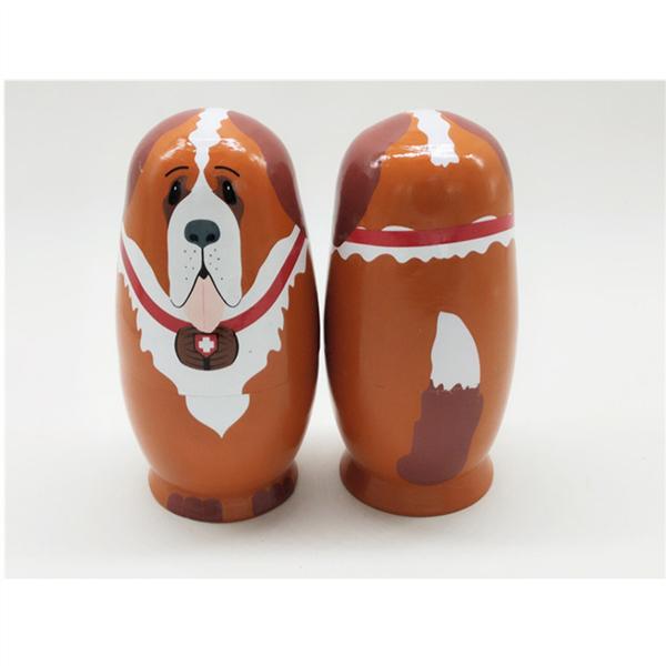 Live It Up Wooden 5 Piece Set Party Supplies Puppy Dog Nesting Dolls Live It Up Wooden 5 Piece Set Party Supplies Puppy Dog Nesting Dolls