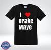 Camiseta Me Encanta Drake Maye Camiseta para Fanático del Fútbol Apoyador del Quarterback
