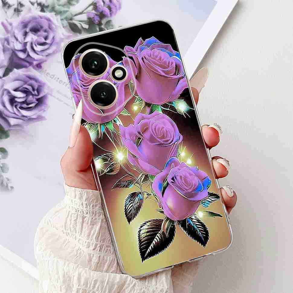 For Honor 400 5G 6.55" Case DNY-NX9 Cartoon Cat Girl Love Soft Silicone TPU Cover For Huawei Honor 400 Global Phone Cases Bumper