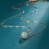 Glazed Transfer Bead Necklace Women's Simple Light Luxury Neck Chain Niche Design Ins Style Accessories
