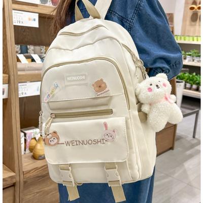 Korean Version of Female High School Students Middle School Students Large Capacity Backpacks Travel Backpacks Leisure Cute Backpacks