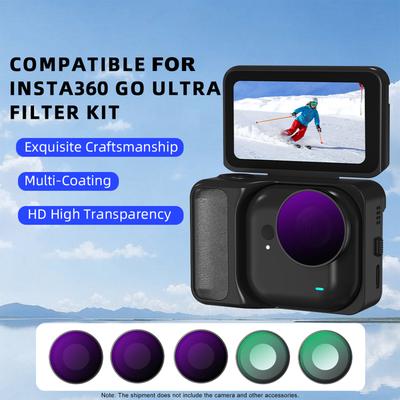 Para Insta360 GO Filtros de Lente Ultra Impermeáveis Vidro Óptico Filtro ND 8 16 32 Filtro CPL Polarizador Ação UV Protetora Câmera