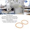 10pcs Polyurethane Sewing Machine Motor Belt Durable Easy Install Electric Sewing Machine Belt Universal Fit Plastic Sewing Belt