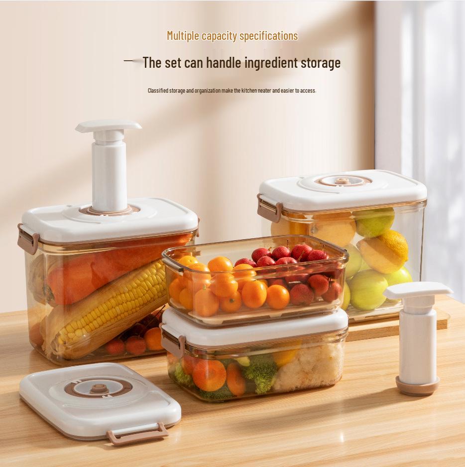 Vacuum Seal Fresh-Keeping Container with Timing & Heating Function for Refrigeration and Draining
