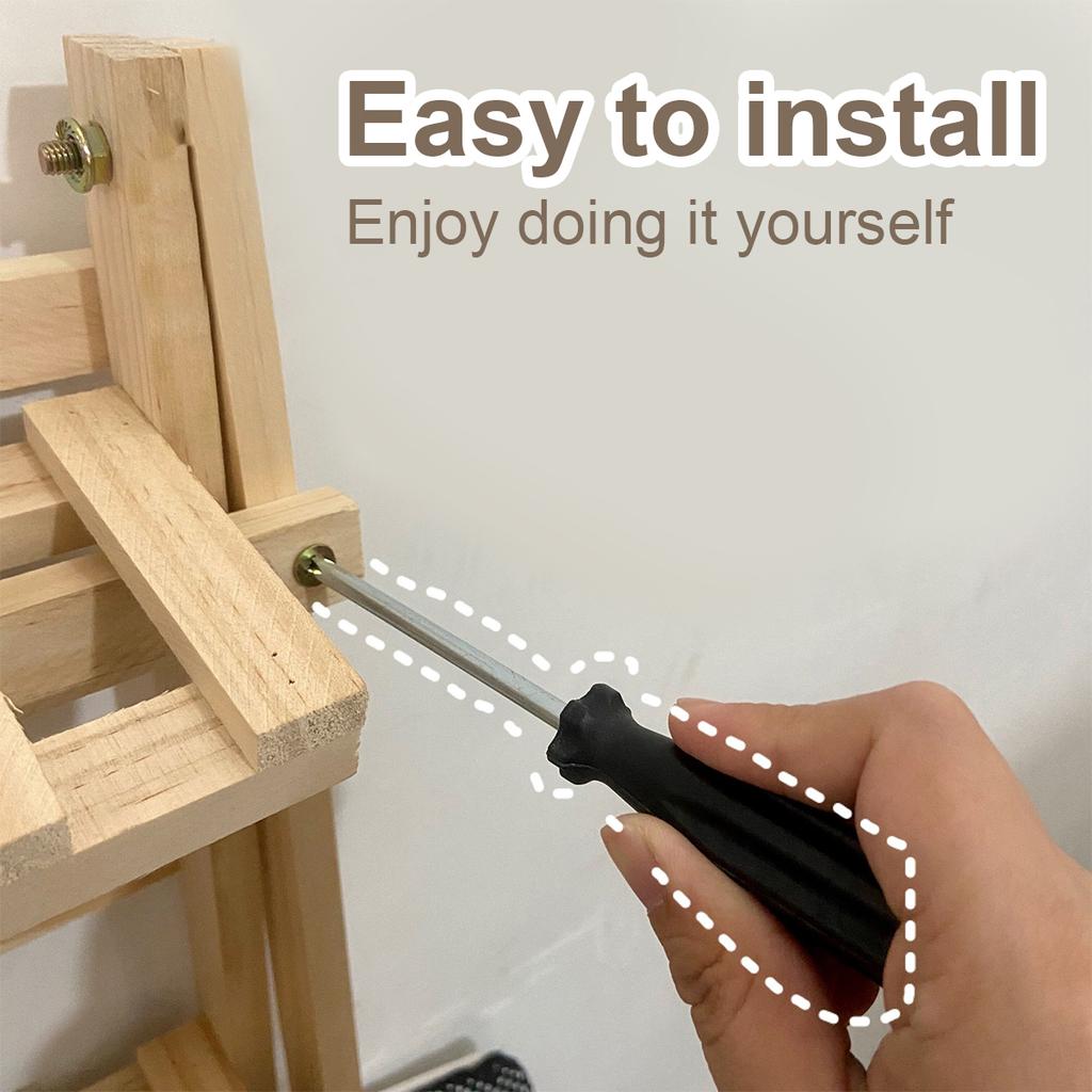 Adjustable Double Layer Wooden Storage Rack Bookshelf Stationery Organizer Shelves Flower Pot Rack Kitchen Cabinet Spice Holder