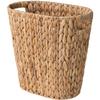Square Woven Storage Basket With Handle - Modern Minimalist PlasticBasket Office Bedroom Living Room Organizing