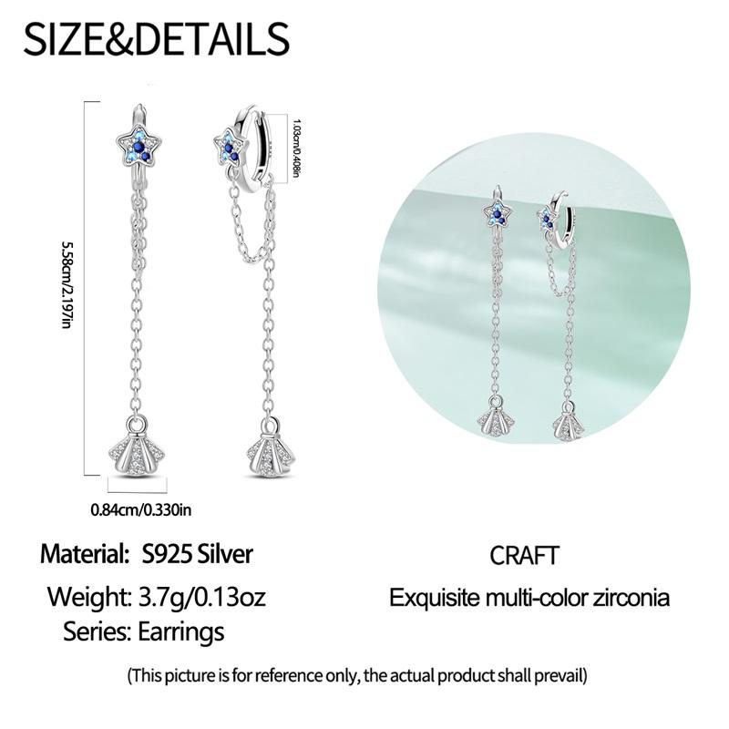 925 Silver Sterling Silver Bee Butterfly Flower Drop Hoop Earrings for Women Girl Ear Studs Fine Jewelry Fashion Anniversary