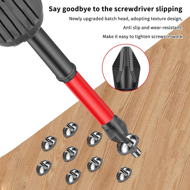 12/24Pcs Magnetic Screwdriver Bit Set With Anti Slip Shockproof Hexagonal Handles Suitable For Various Tools