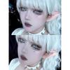 Mill Creek Cosplay Contact Lens Halloween White Eye Makeup 14.5MM Kuro Mime Softlens Color Contact Lenses 1 Year Use