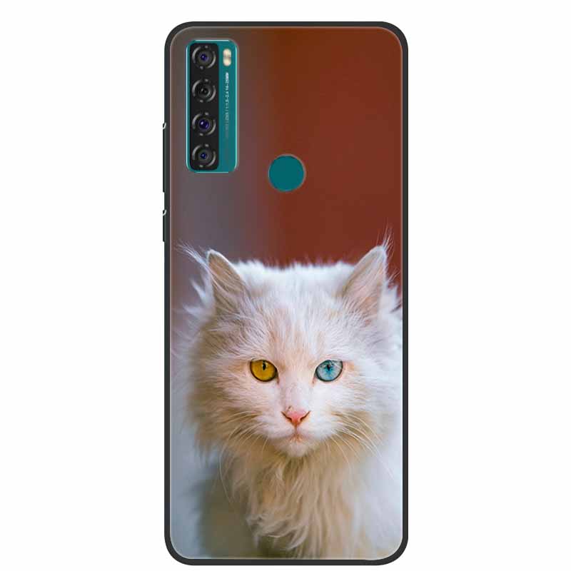 Case For TCL 20 SE Luxury Silicone TPU Soft Phone Cover For TCL 20 SE Case T671H 6.82" Funda Animal Capa Cute Shockproof Coque