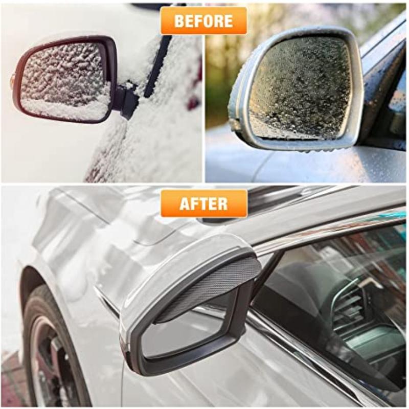 2/4Pcs Car Rearview Mirror Rain Eyebrow Sun Visor Rain Shield Protector Auto Rear View Rain Cover Snow Guard Car Accessories
