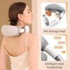 Neck Massager with Heat Neck Shoulder Massager 4D Kneading Multiple Modes Rechargeable Neck Massager with Heat Shoulder Massager