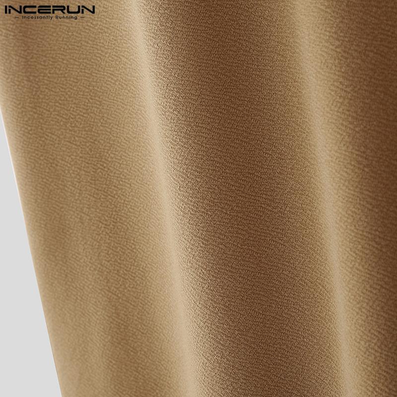 INCERUN Pánský podzimní kardigan s dlouhým rukávem, otevřený vpředu, dlouhý, maxi větrovka s kapsami