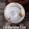 Chaozhou Gaiwan Lid - Concave, Small (7cm Diameter, 2.8cm Height)