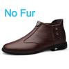 Men's Boots New Genuine Leather High Top Casual Shoes Top Quality Cow Leather Casual Business Work Shoes Winter Warm Ankle Boots