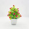 Simulate Five Twenty Roses Fake Flowers Potted Green Plants Indoor Decoration