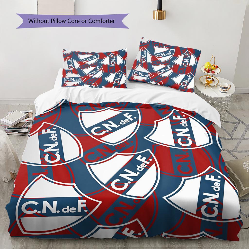 Club Atletico Independiente2 Pattern Bedding Quilt Set  Home Decoration  Gift (1 * duvet cover + 2 * pillowcase  without core)