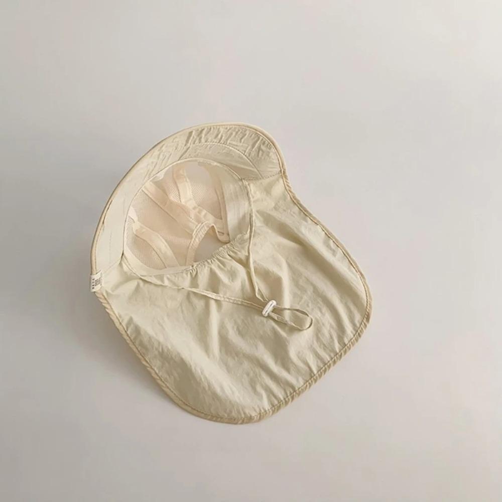 Soft Brim Fisherman Hat Neck Flap Panama Hat Cute Bucket Hat  Kids Unisex