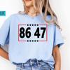 86 47 American Patriot Shirt | Anti-Trump Tee | Subtle Political Resist Top