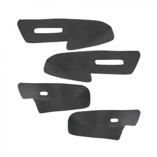 4Pcs For Peugeot 2008 BLACK Leather Left&Right Inner Door Panels Armrest Cover