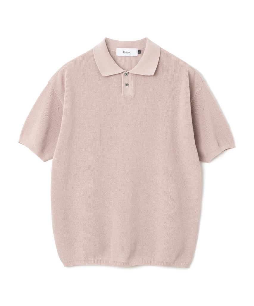 KNITTED Coolever Pk Short Sleeve Knit Tee Pink