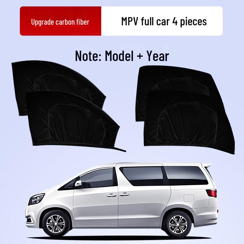Car Window Sunshade & Anti-Mosquito Mesh Curtain for Privacy and Insect Protection