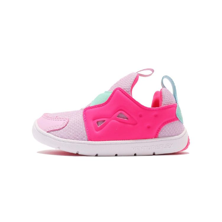 Reebok Ventureflex Slip-On Lightweight Breathable Toddler Shoes Low Top Baby Sneaker Pink CM9140