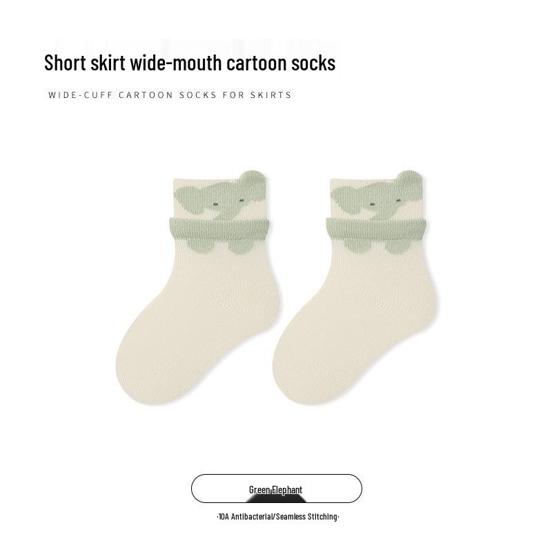 Premium Cartoon Baby Socks - Seamless, Non-Constricting, Wide Opening for Spring & Summer XS (0-6 Months)