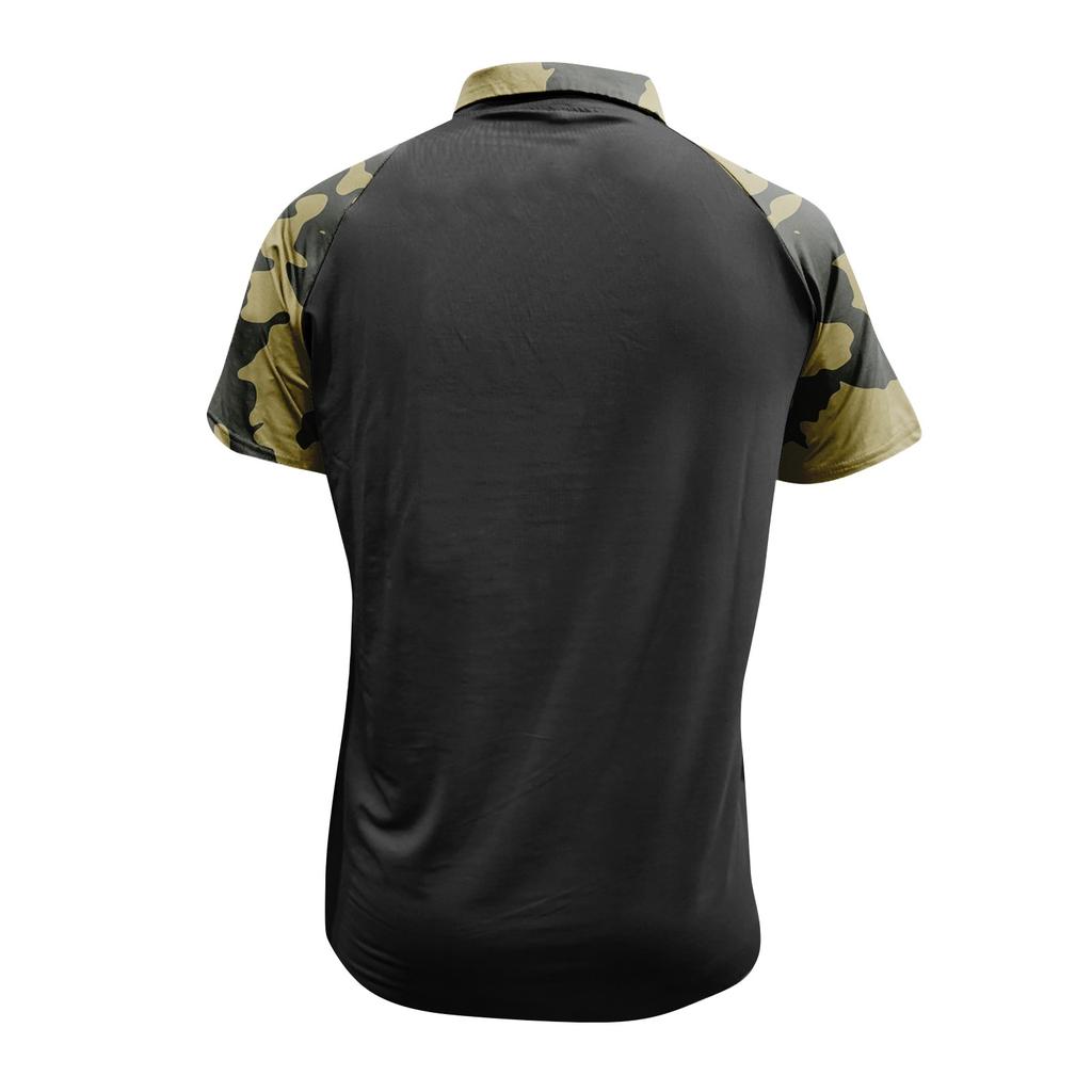 Camicia da Uomo Estiva Stampata a Maniche Corte con Collo a Revers Moda Casual da Uomo