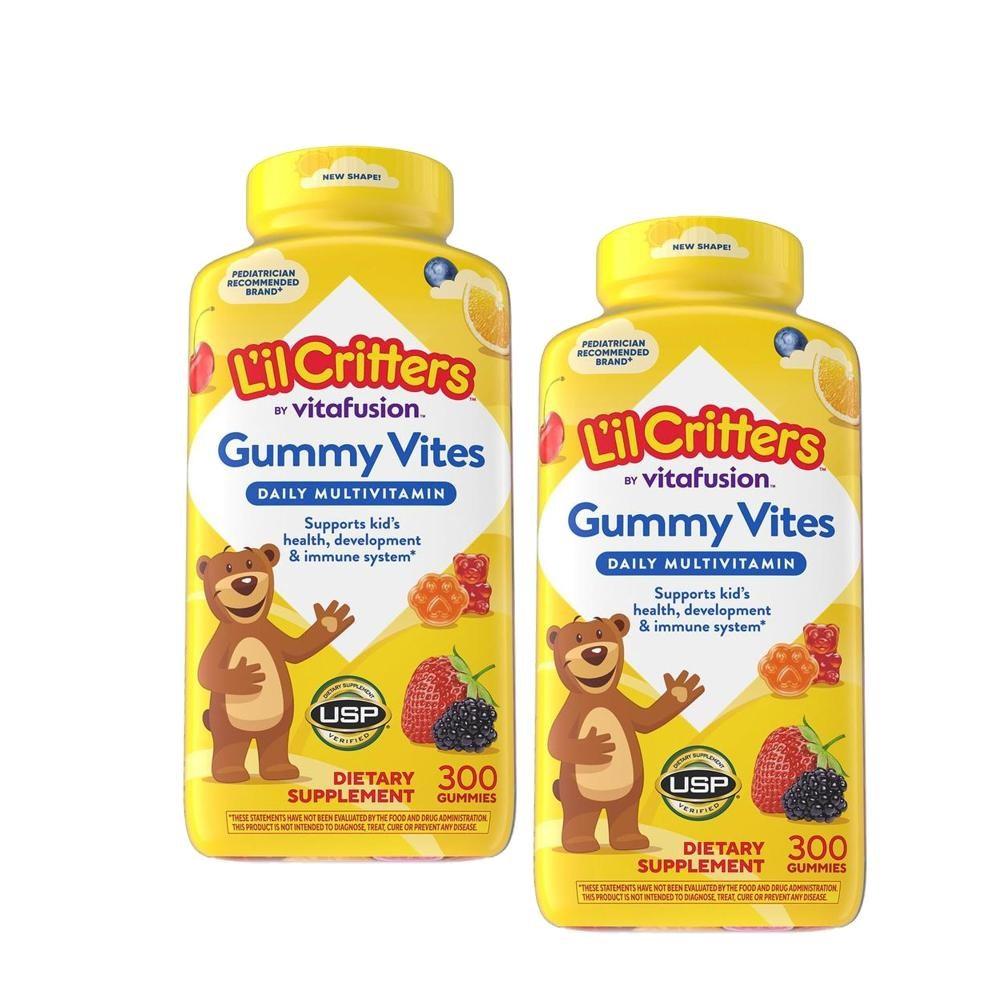 Critters Gummy Vites Complete Multivitamin L'il 2 Pcs 300 Tablets