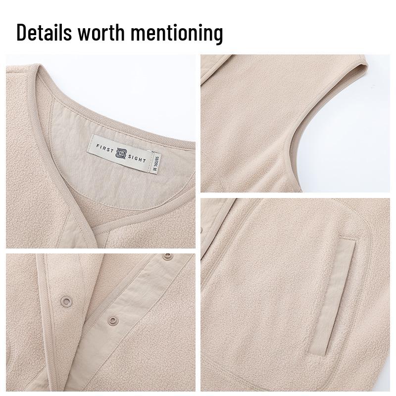 Autumn/Winter Fleece Windproof Vest: Warm Outdoor Windbreaker Cardigan