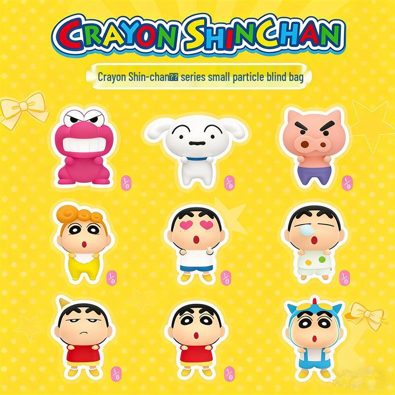 Genuine Crayon Shin-chan Series: Mini Blind Box Figure - Cute Desktop Car Ornament