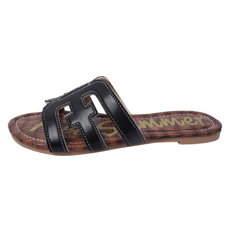 

Модные летние новые ретро шлепанцы Легкие на низком каблуке Повседневные женские сандалии Удобные с открытым носком Противоскользящие Уличные Универсальные шлепанцы 40 чёрный