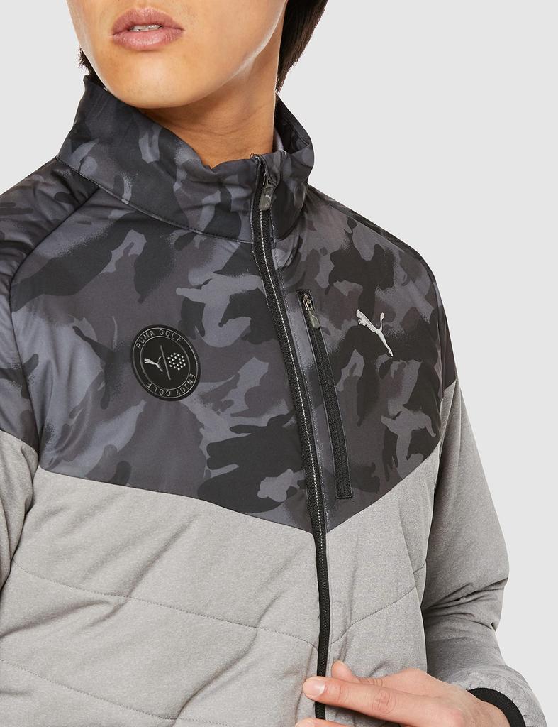 Outerwear Golf Hyper Stretch FZ Blouson PUMA Rise Heather M [PUMA] Men's Black/High