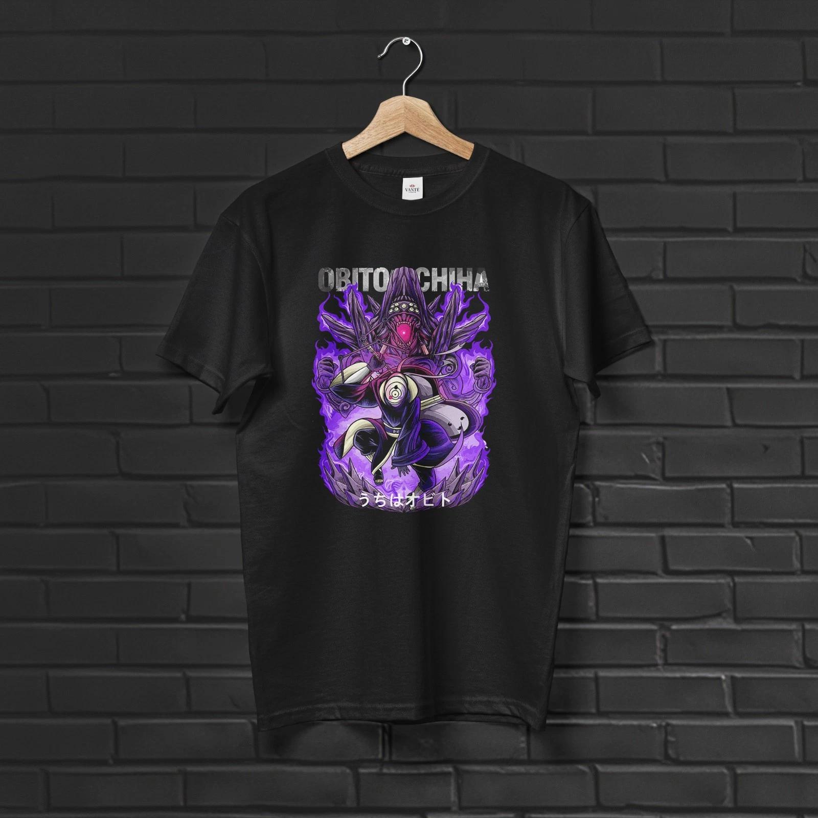 Obito Uchiha Anime T-Shirt Akatsuki Graphic Tee Unisex Top 4XL