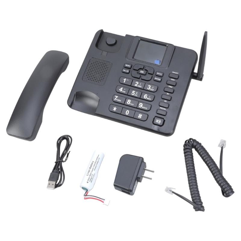 2G Desk Phone 2.4inch Color Display Support Full Netcom with Speed Dials Recording Functions for Trade Shows Home