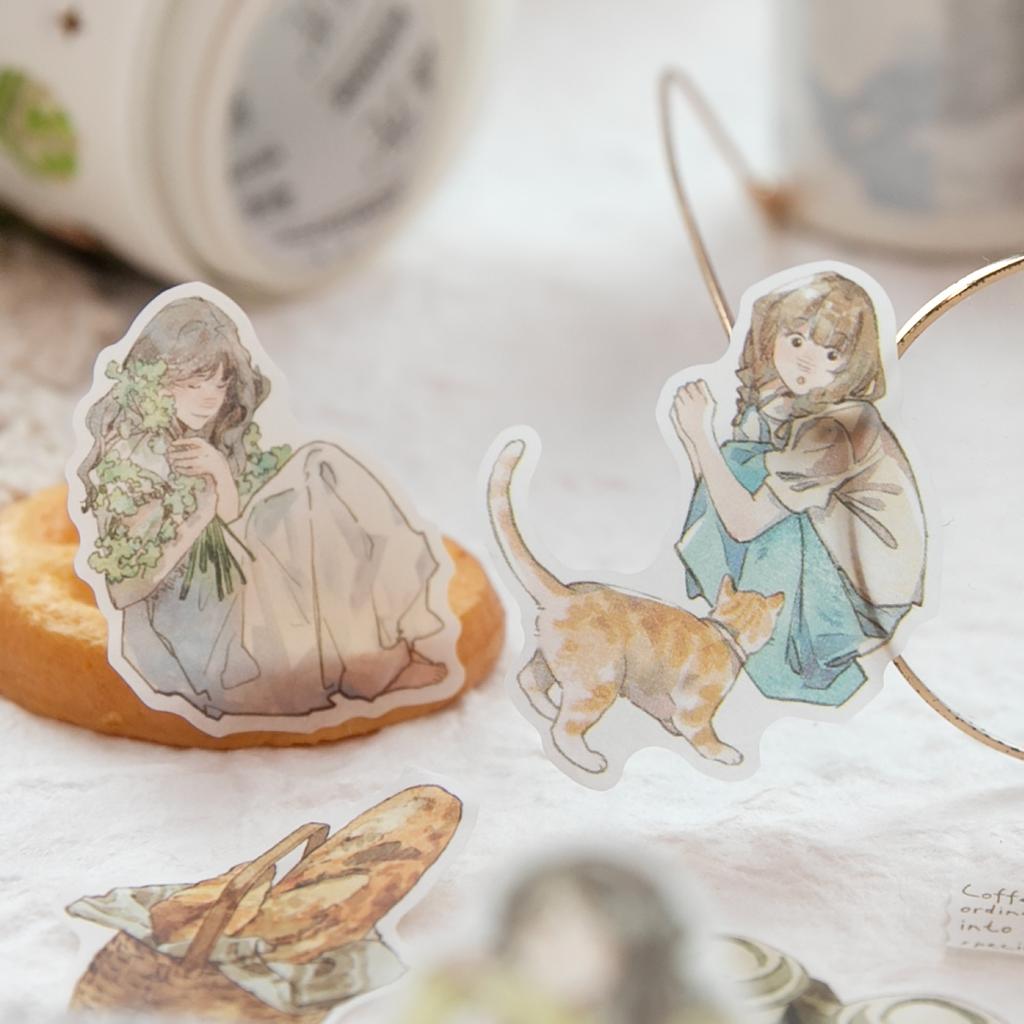 1pcs DIY Decoration Adhesive Tapes Japanese Coffee daily Washi Tapes Masking Tapes stickers stationery
