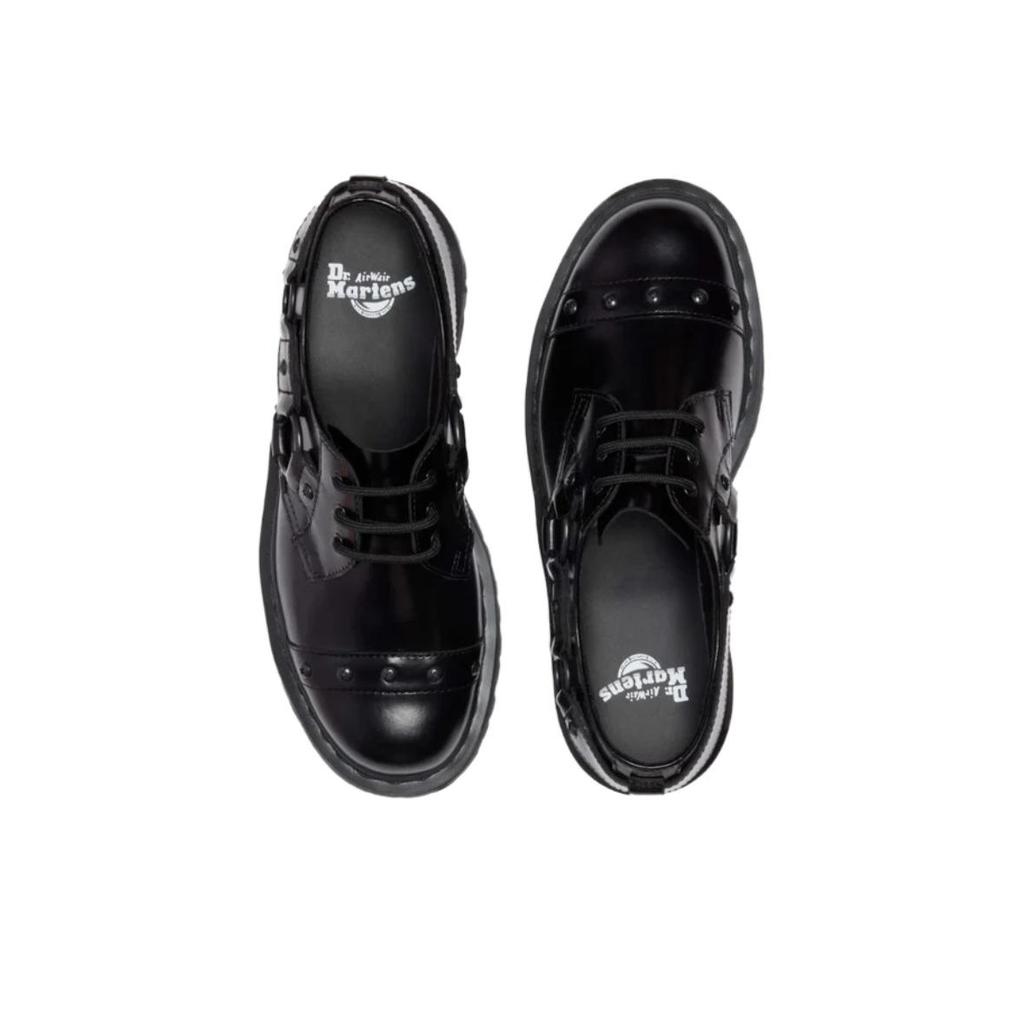 Dr. Martens 1461 Quad Harness Minimalist Comfortable Low-Top Casual Shoes Unisex Casual Shoes Black 42672001