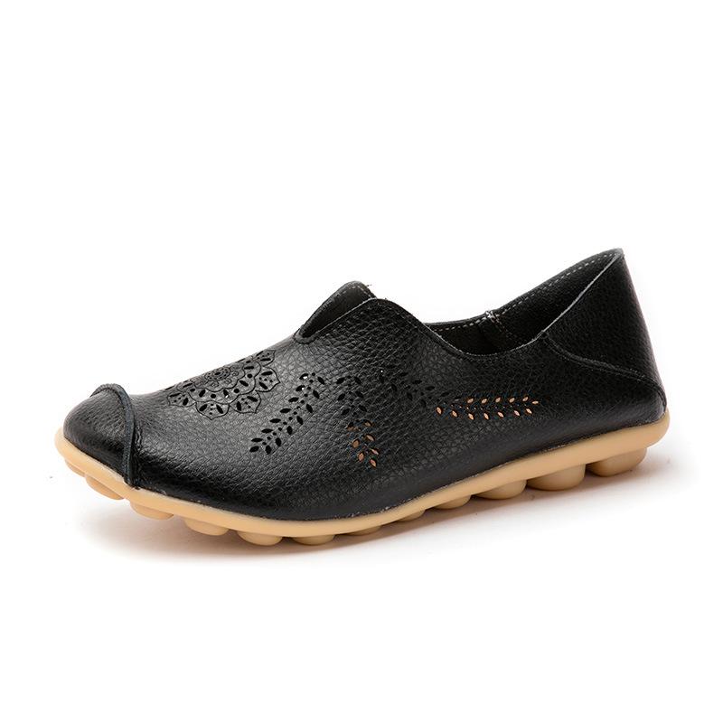 Summer Women's Flat Shoes Single Shoes Bean Shoes